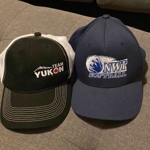 Baseball Cap Bundle Team Yukon Team Northwest Territories SnapBack FlexFit Hats